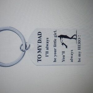 To my dad keychain